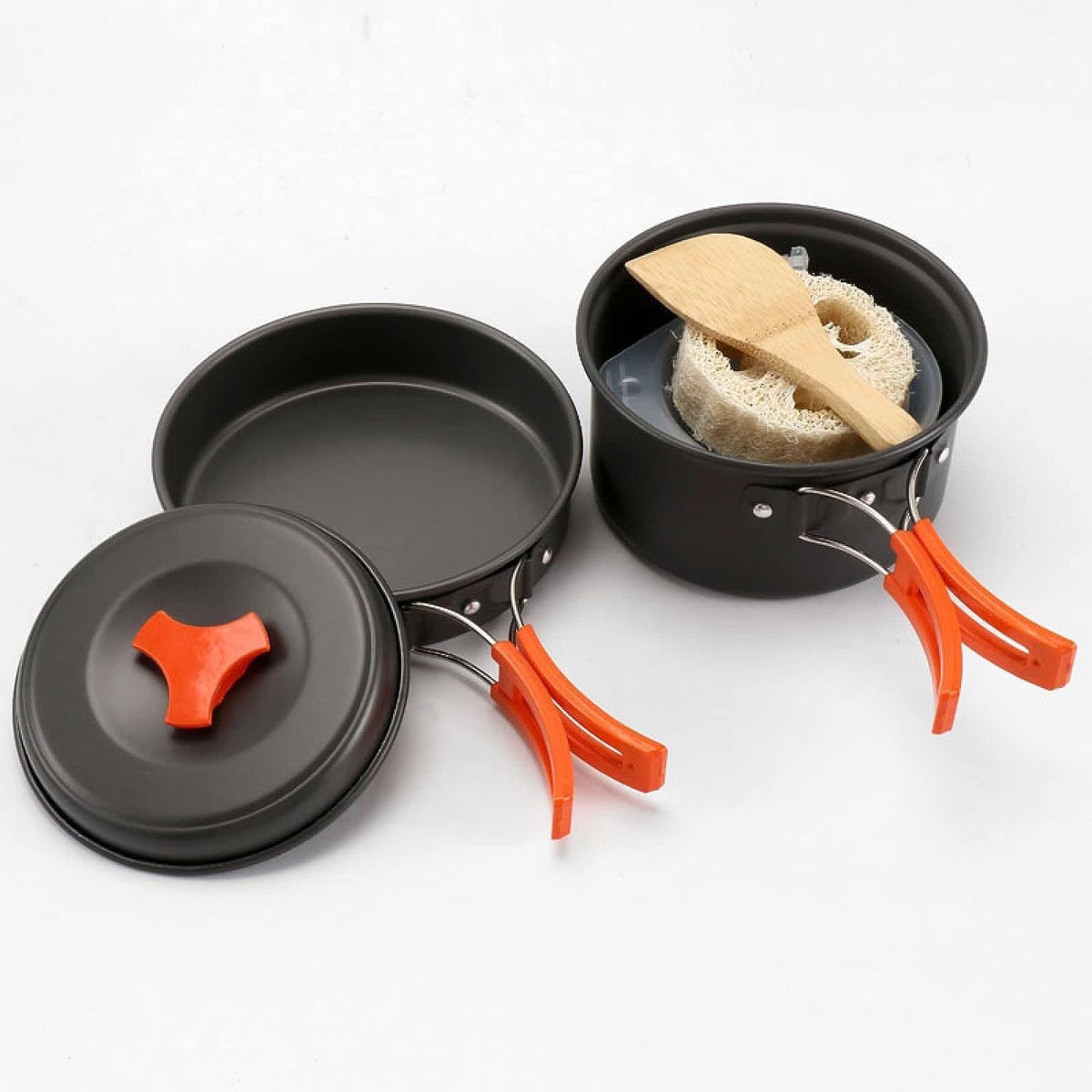 Portable Outdoor Camping Cookware Set with Stove