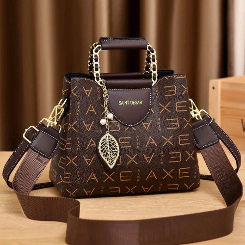 Maldives Leather Bag - Stylish Large Capacity Handbag
