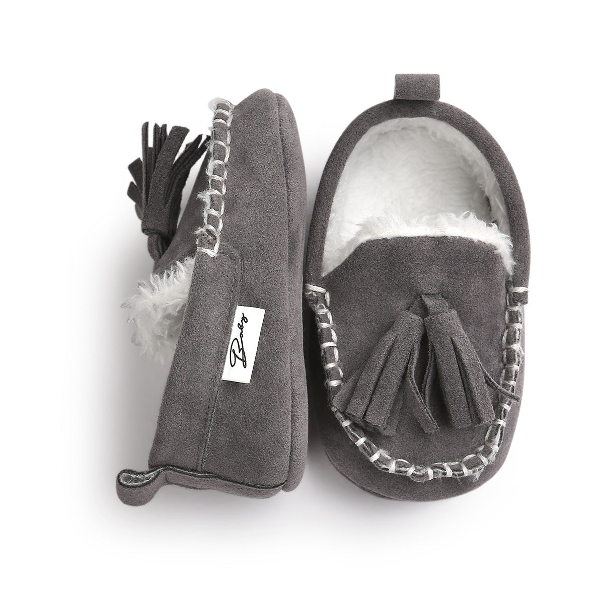 Winter Baby Moccasins, Soft Non-Slip Walking Shoes