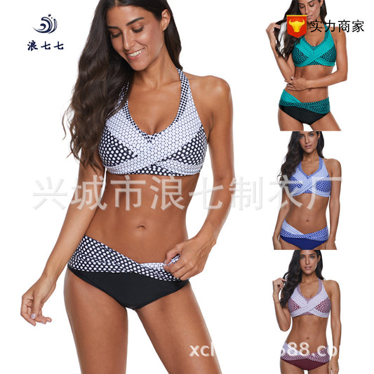 2023 New Women's Cross-Border Separates Bikini Set