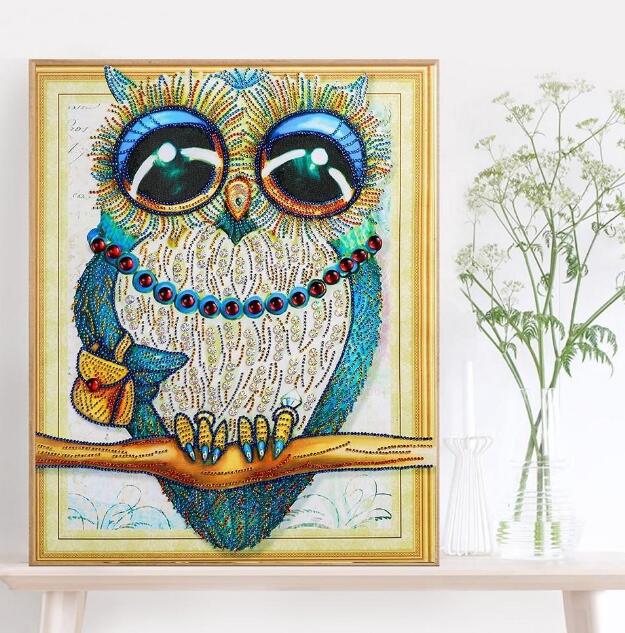 DIY Owl Diamond Painting Cross Stitch Kit