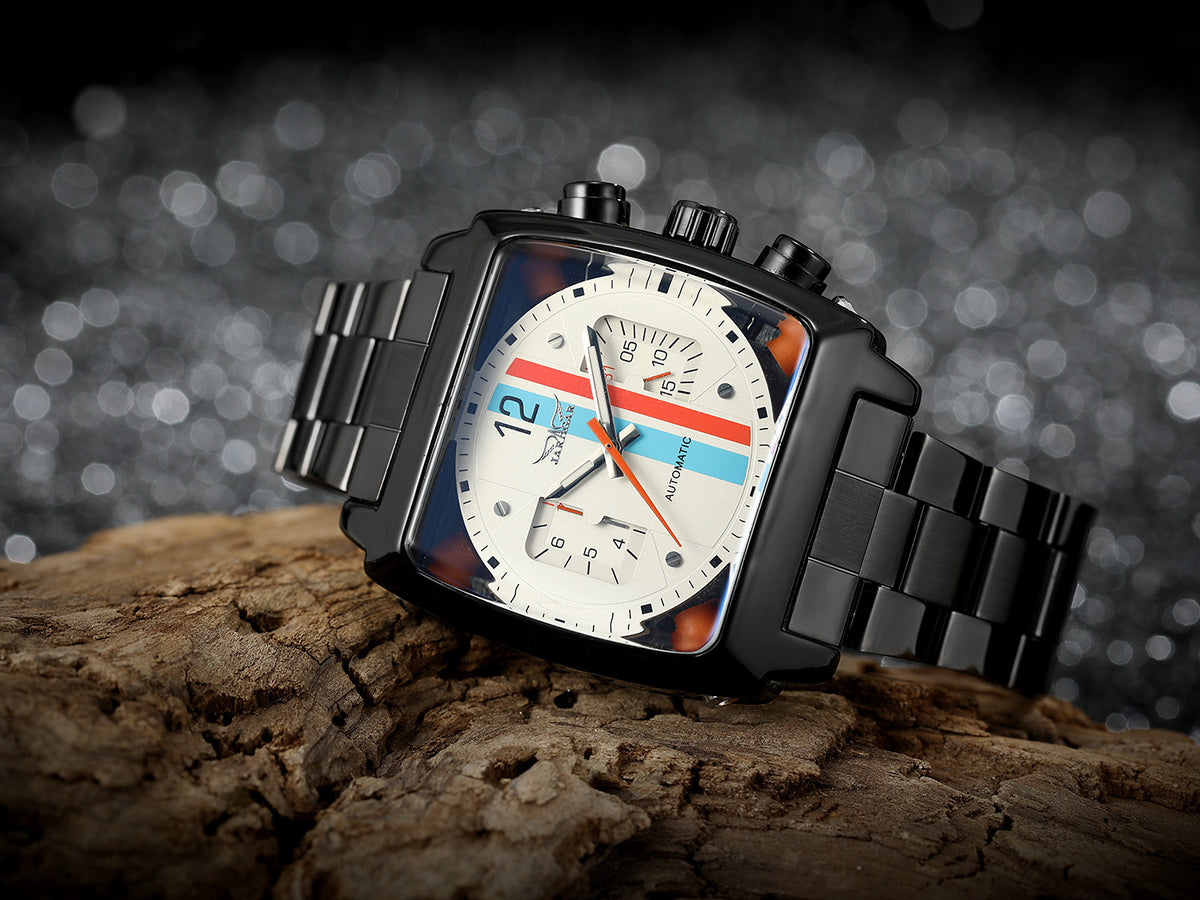 Multifunctional Square TV Style Men's Casual Watch