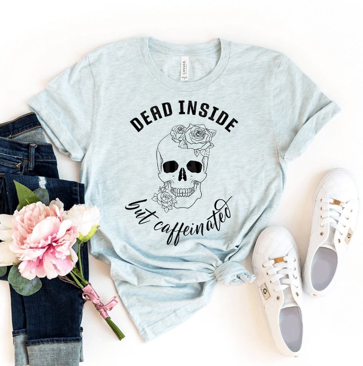Dead Inside But Caffeinated T-shirt