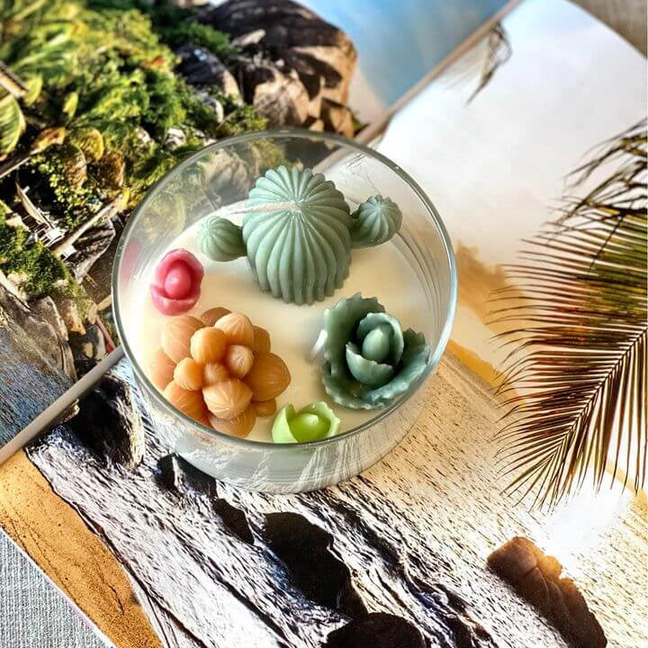 Garden Terrarium Candle With a Touch of Natures Serenity