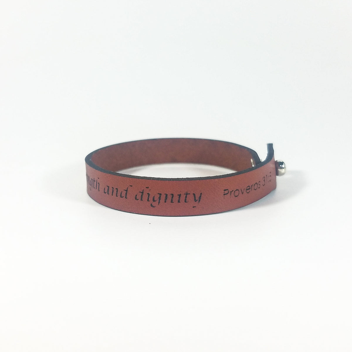 Spiritual Quote Bracelets - She is clothed with strength and dignity