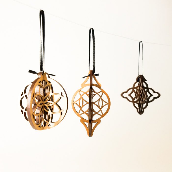 Wood Christmas Ornaments