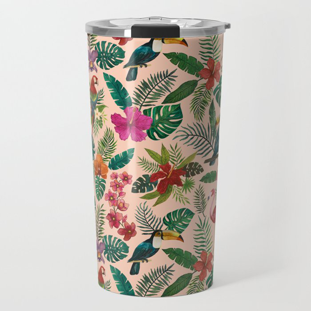 Tropical Bird Travel Mug