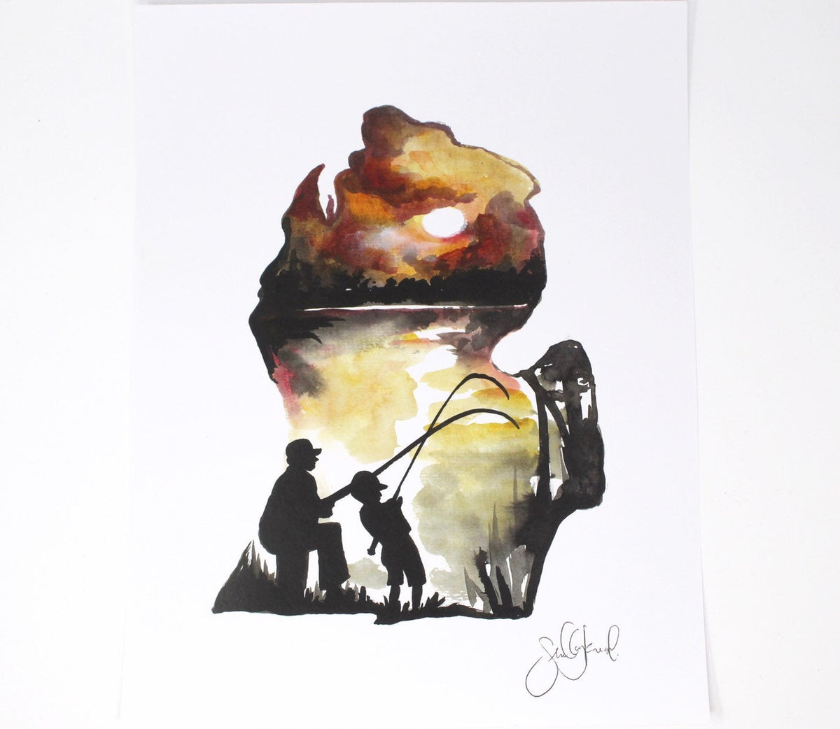 Father's Day in Michigan Art Print