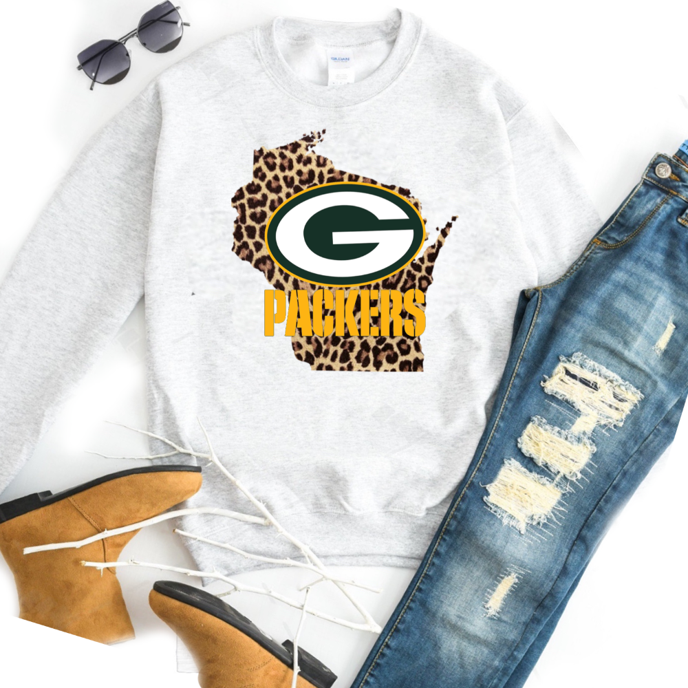 Green Bay Packers w/ Traditional Leopard - Design 1