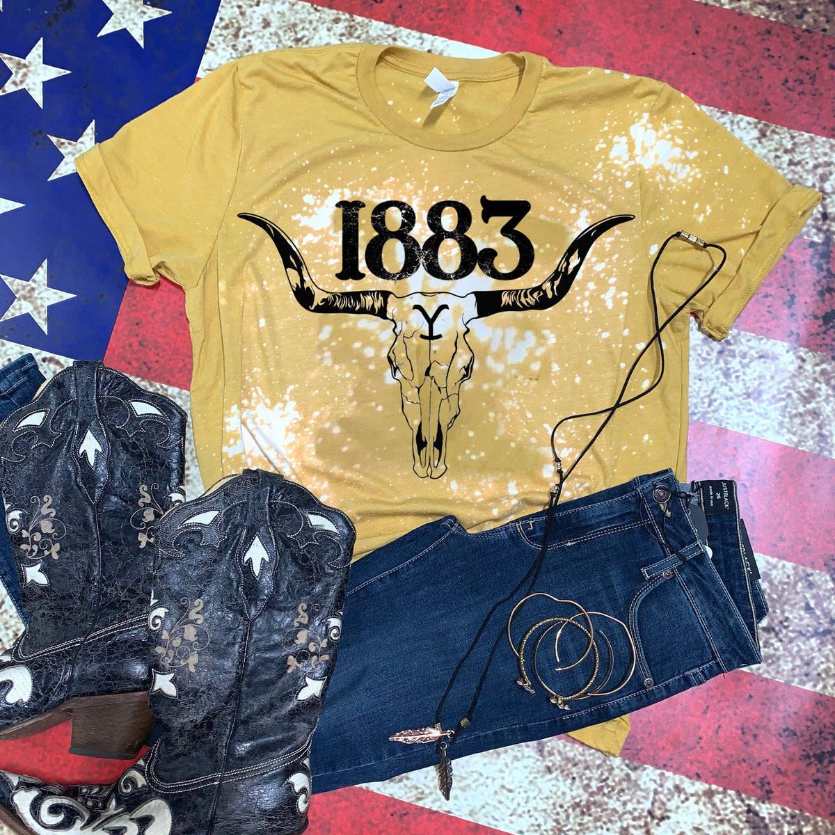 1883 - Y - Skull - Black Ink