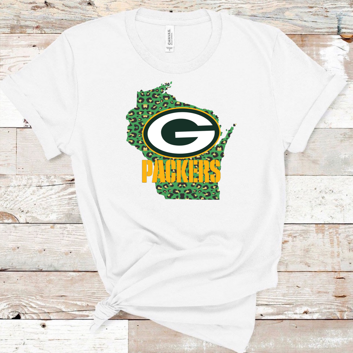 Green Bay Packers w/ Green Leopard - Design 2