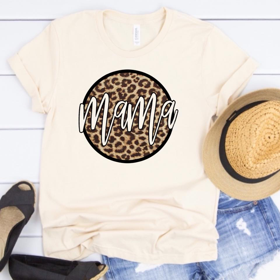 Mama w/ Circle Leopard