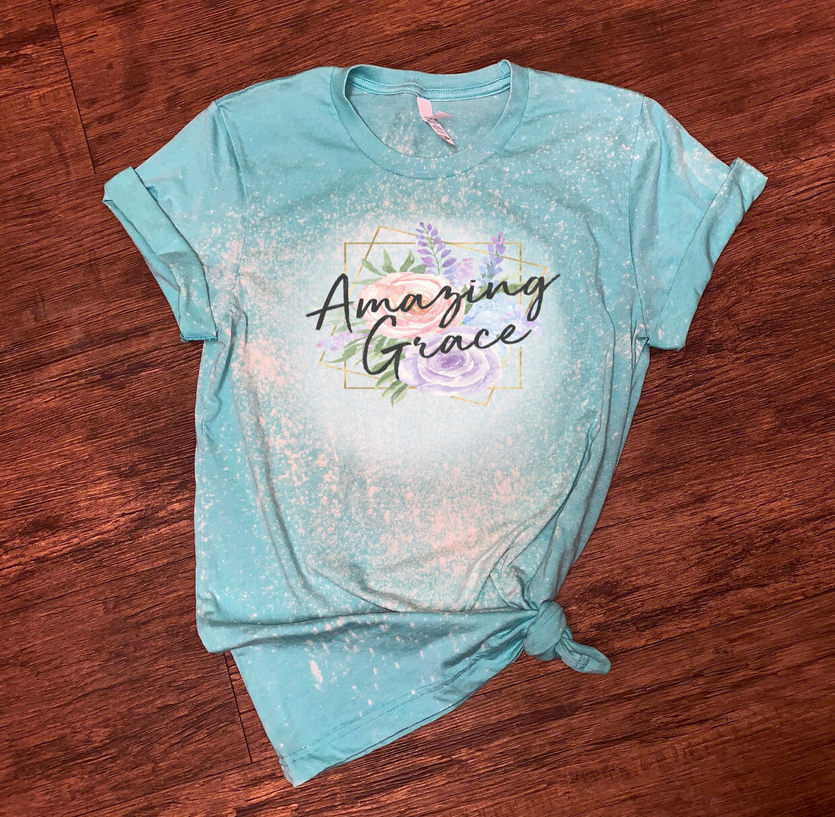Amazing Grace w/ Floral Background