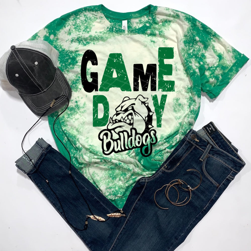 Bulldogs Game Day w/ Green & Black Print / Logo - NEW 2022/2023