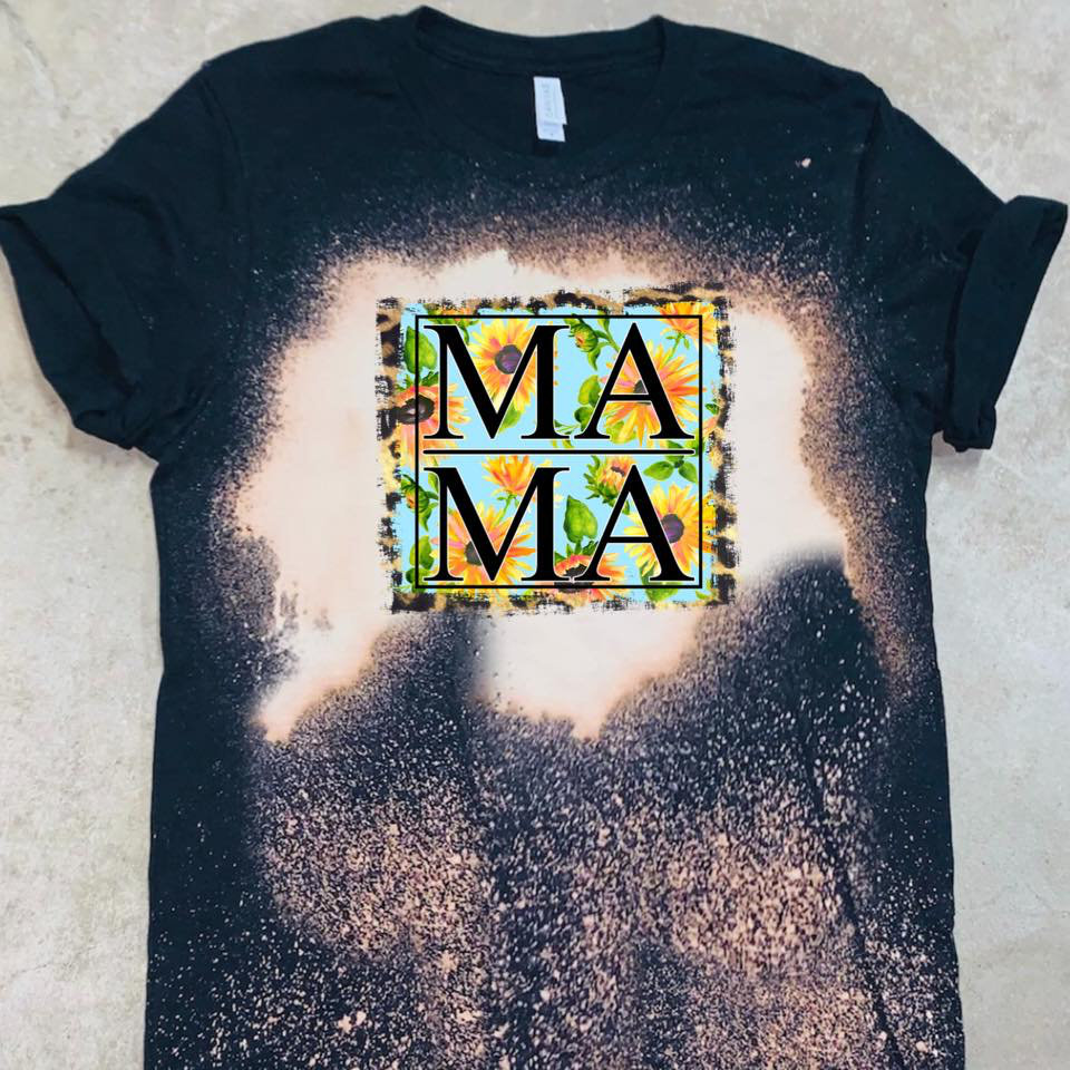 MAMA - w/ Sunflower and Leopard Background