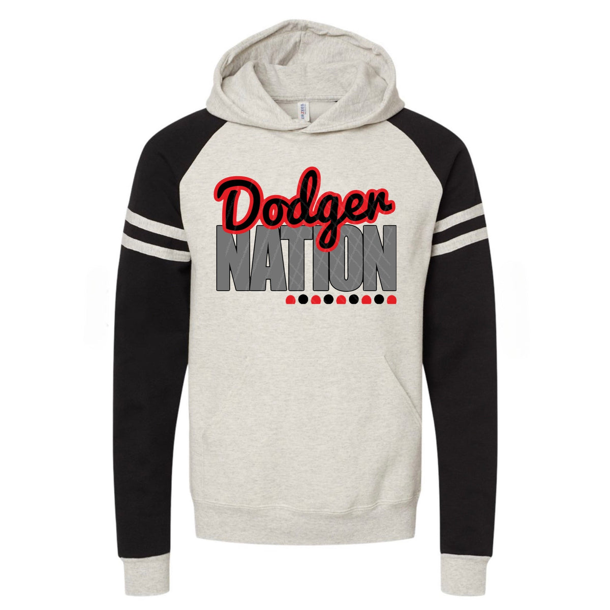 Dodger Nation w/ NO SPORT - Red & Black Text - 13 Color Options