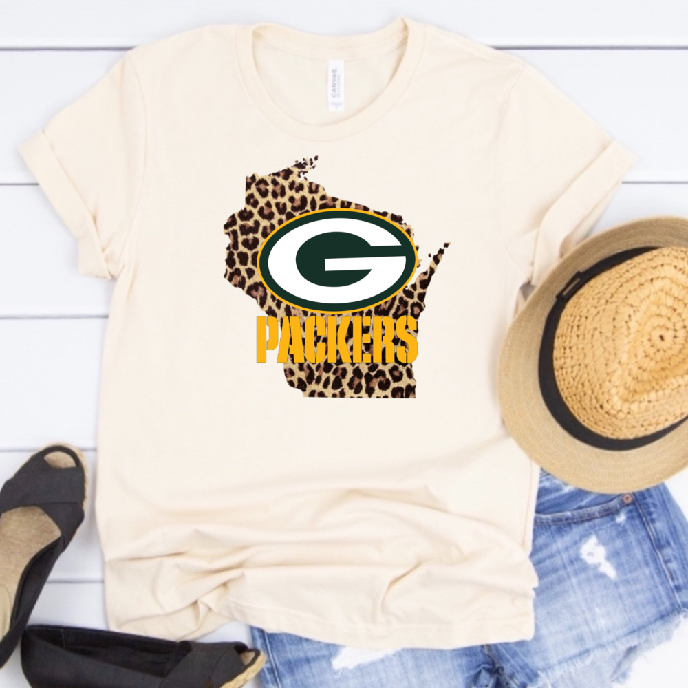 Green Bay Packers w/ Traditional Leopard - Design 1