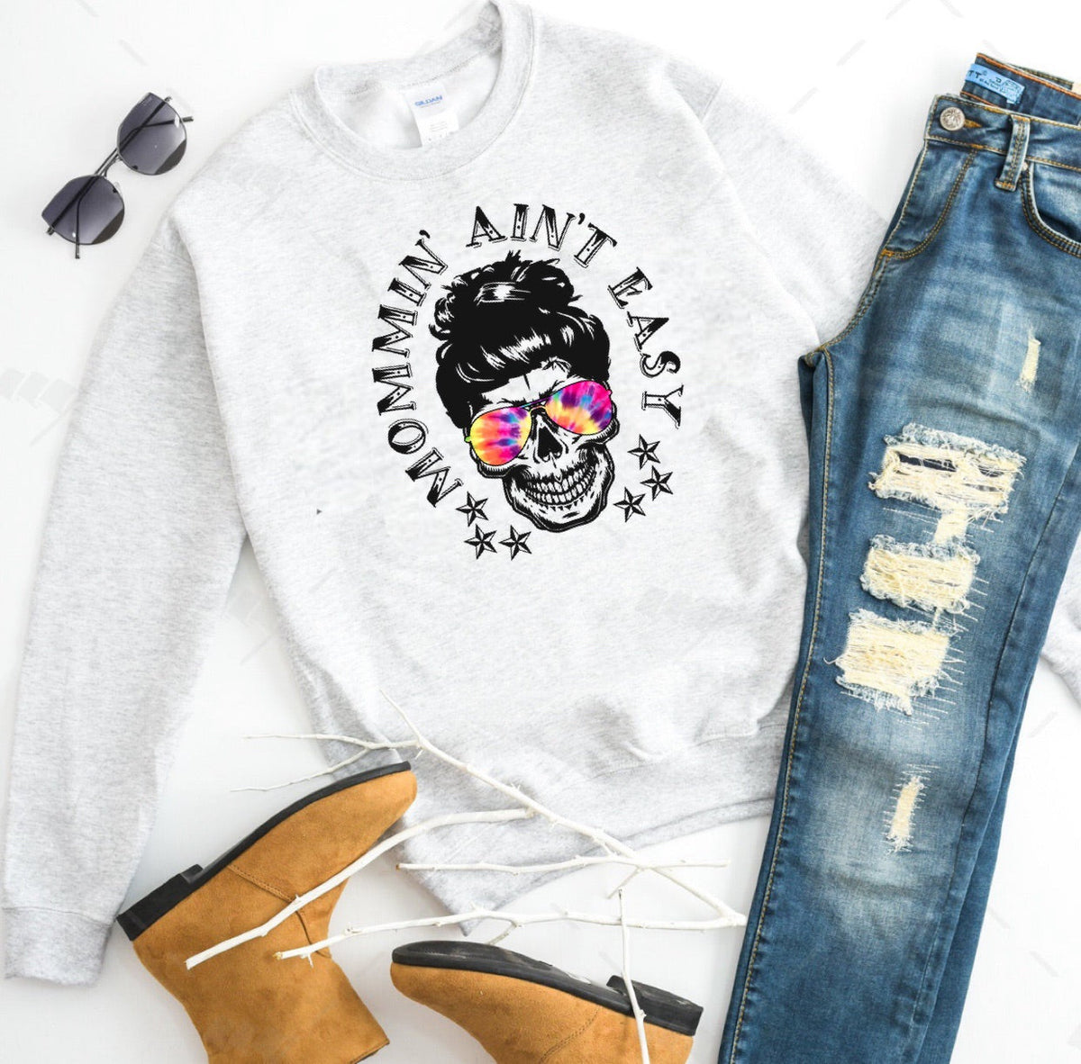 Mommin’ Ain’t Easy - w/ Tie-Dye
