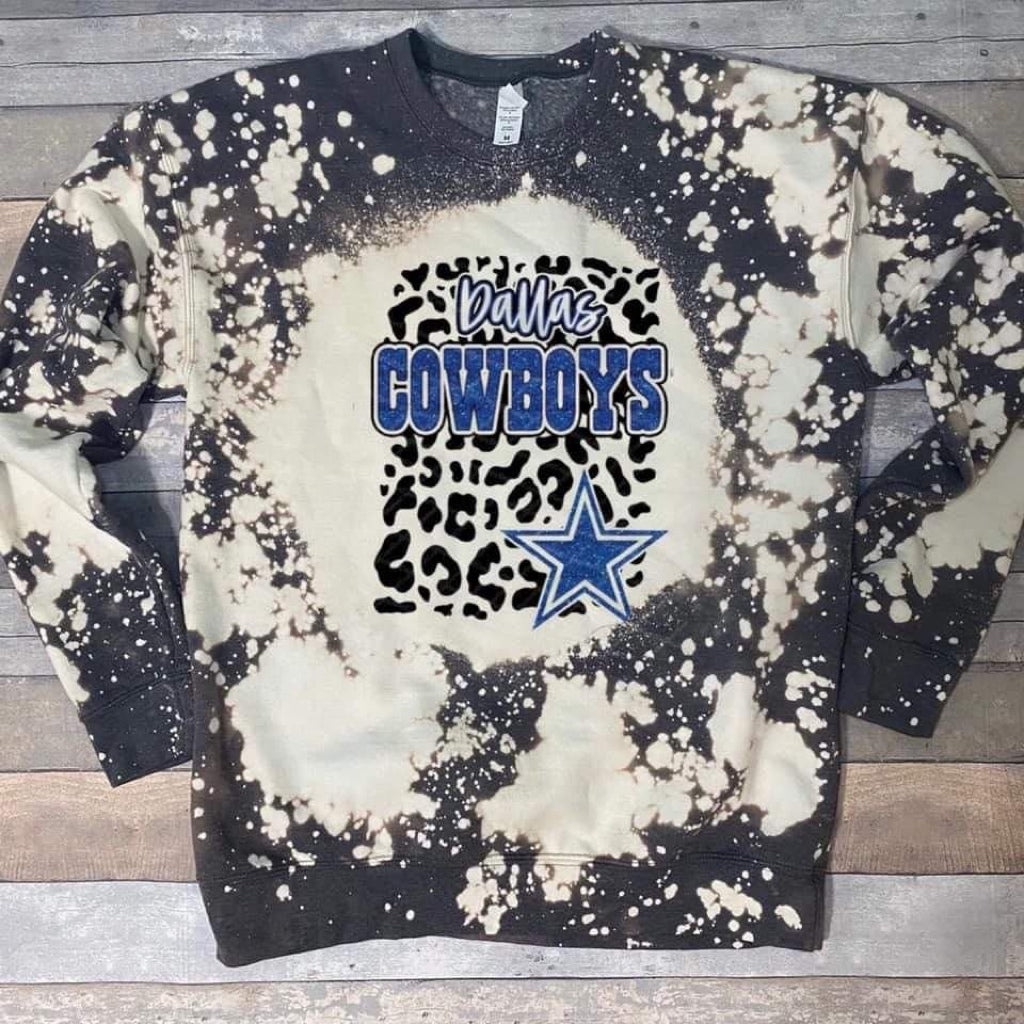 Cowboys w/ Black Leopard & Glitter Star WITH DALLAS