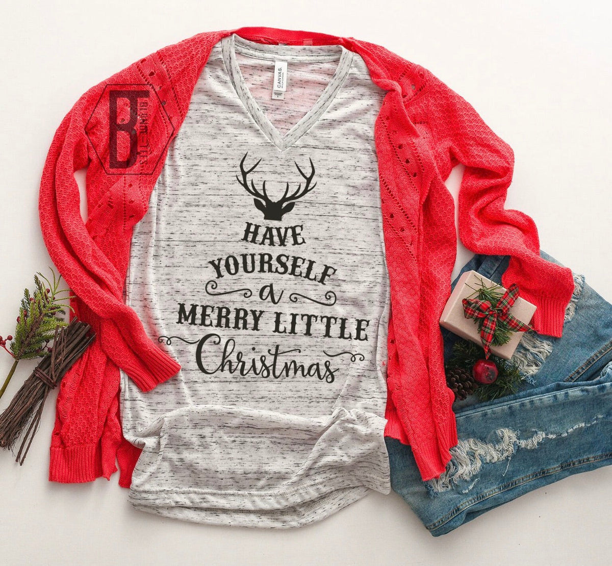 Have Yourself A Merry Little Christmas - Black Ink