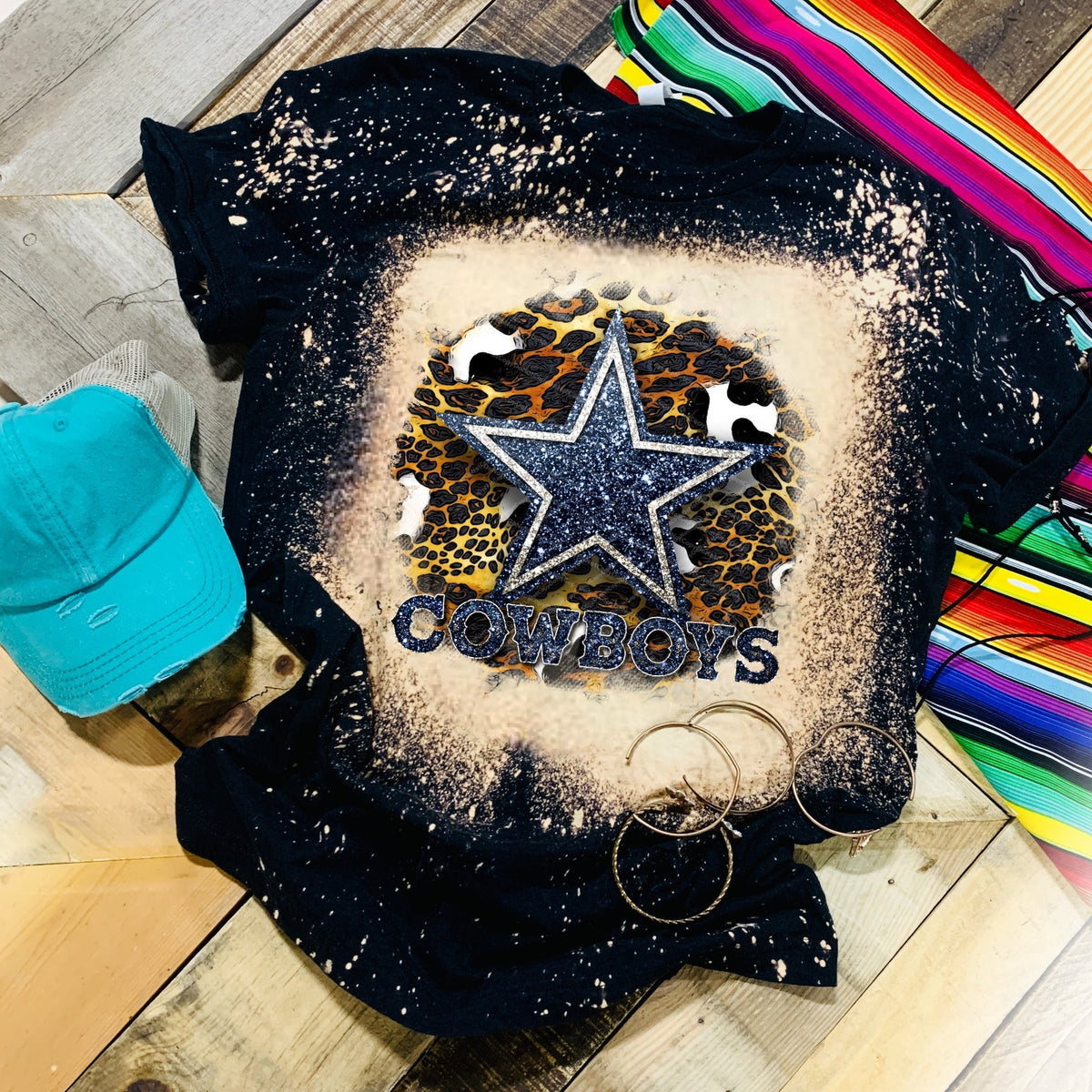 Cowboys - w/ Leopard & Glitter Print Star