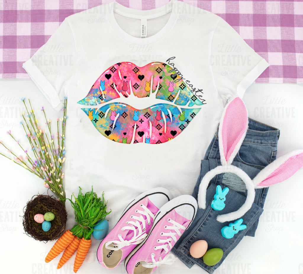 Happy Easter w/ Multi Color Lips