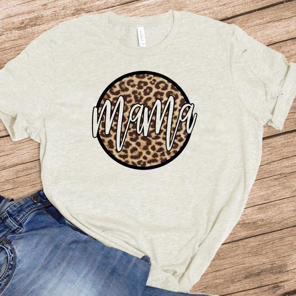 Mama w/ Circle Leopard