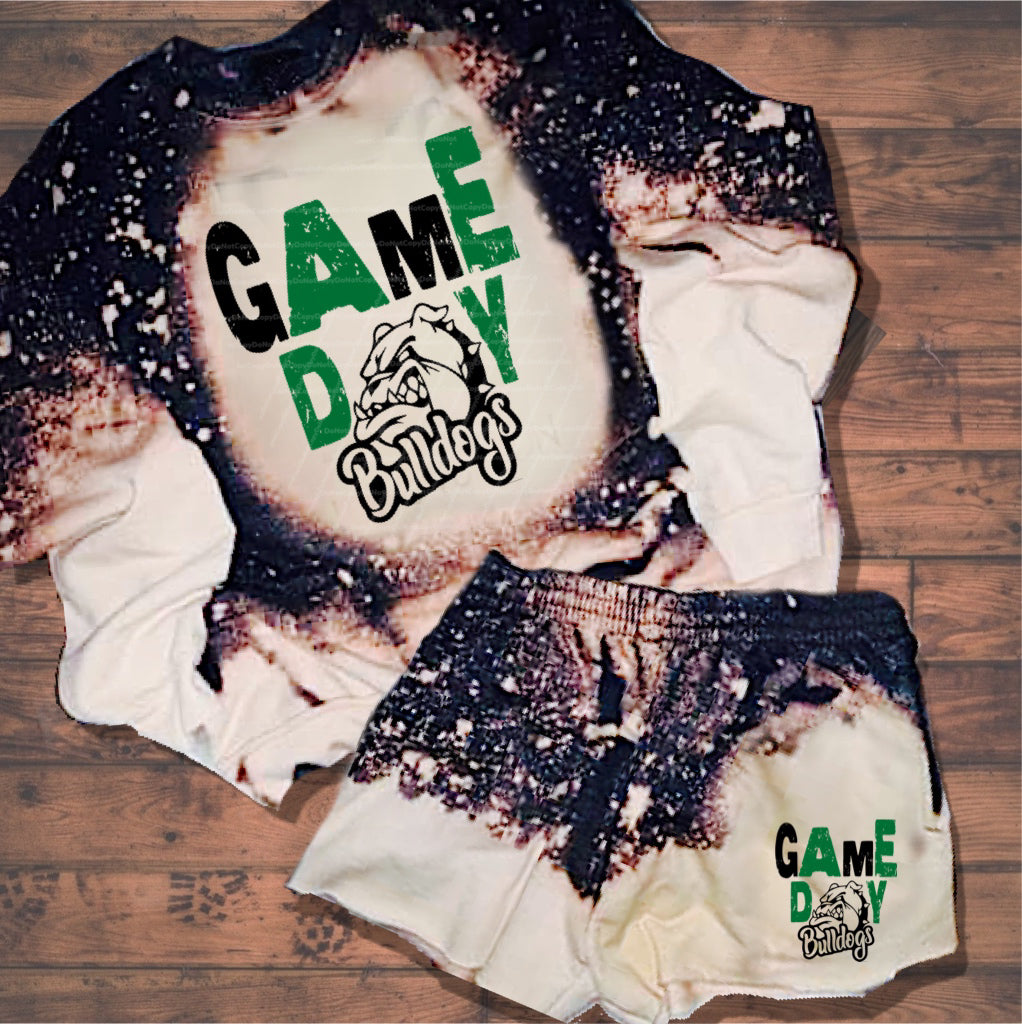 Bulldogs Game Day w/ Green & Black Print / Logo - NEW 2022/2023