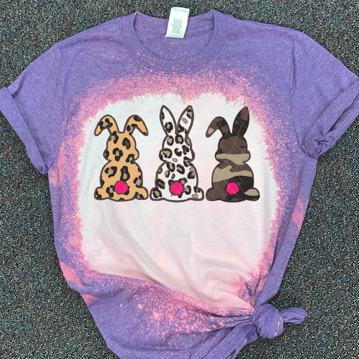 3 Bunny w/ Leopard & Camo Print