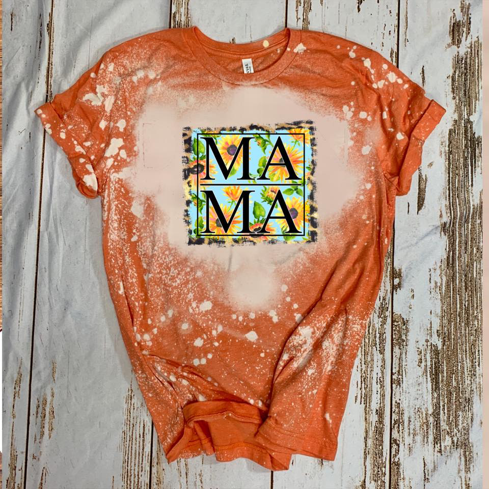 MAMA - w/ Sunflower and Leopard Background