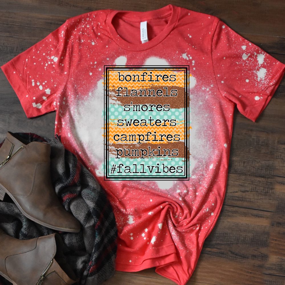Fall Vibes - Bonfires Flannels Smores Sweaters Campfires Pumpkins