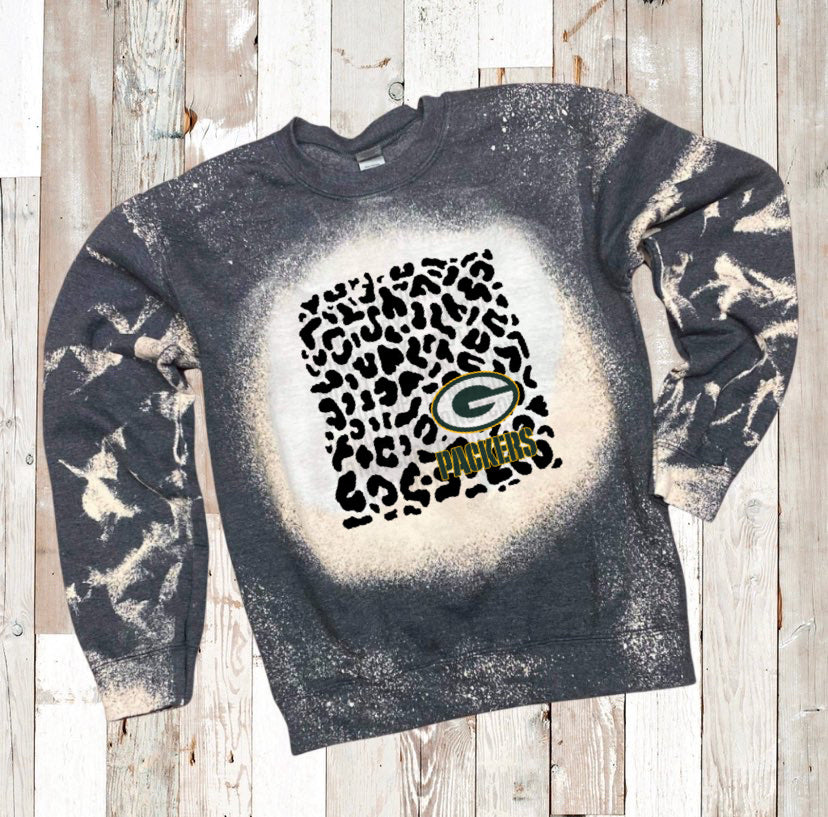 Green Bay Packers - Black Leopard SMALL G - Design 3