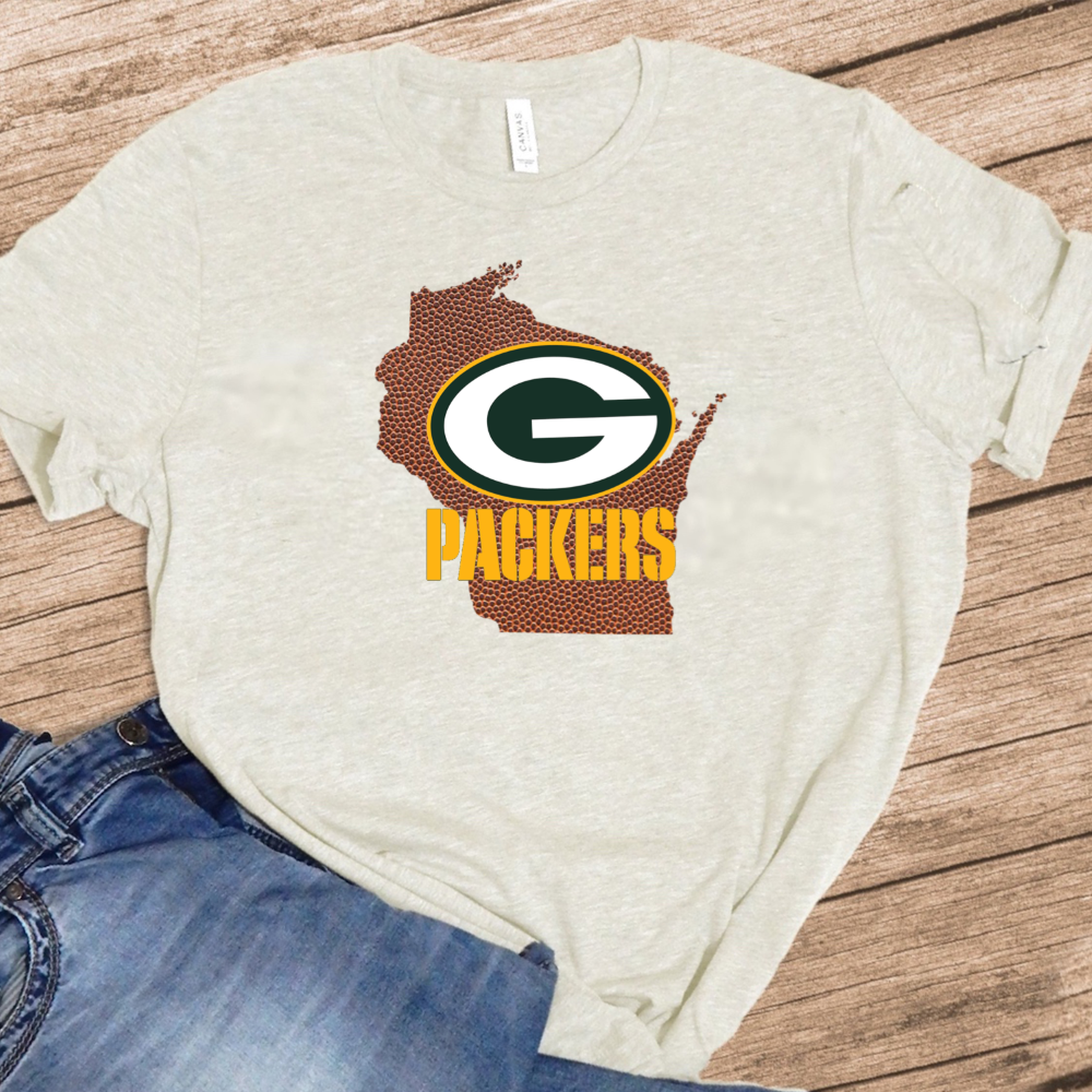 Green Bay Packers w/ Football Leather Wisconsin