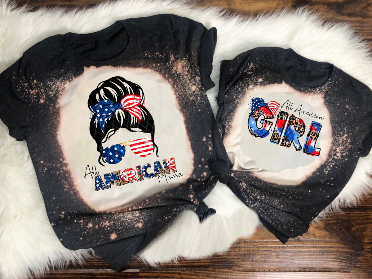 All American Mama w/ Mom Bun