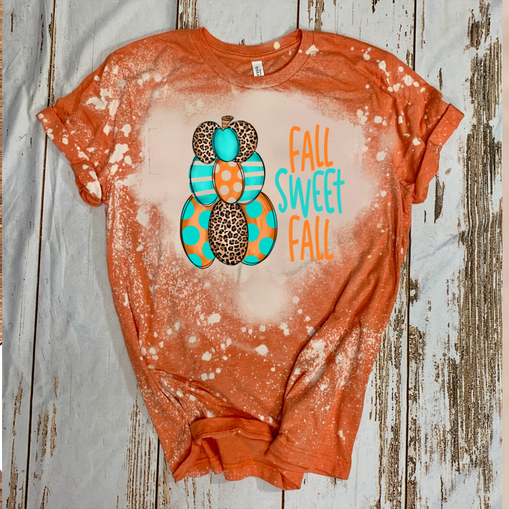 Fall Sweet Fall - Teal Burnt Orange & Leopard Pumpkins