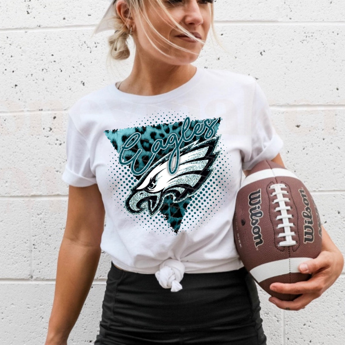 Eagles - w/ Leopard & Glitter Print