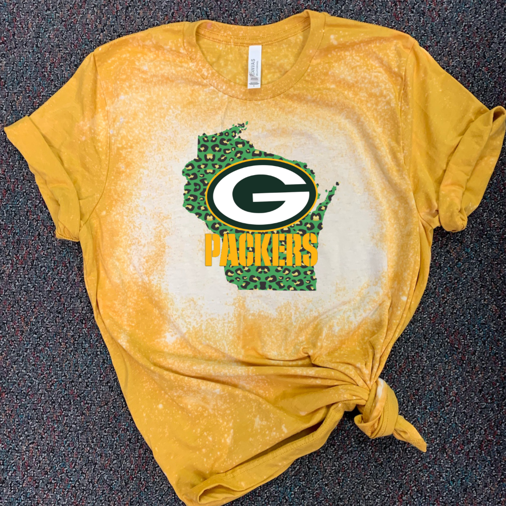 Green Bay Packers w/ Green Leopard - Design 2