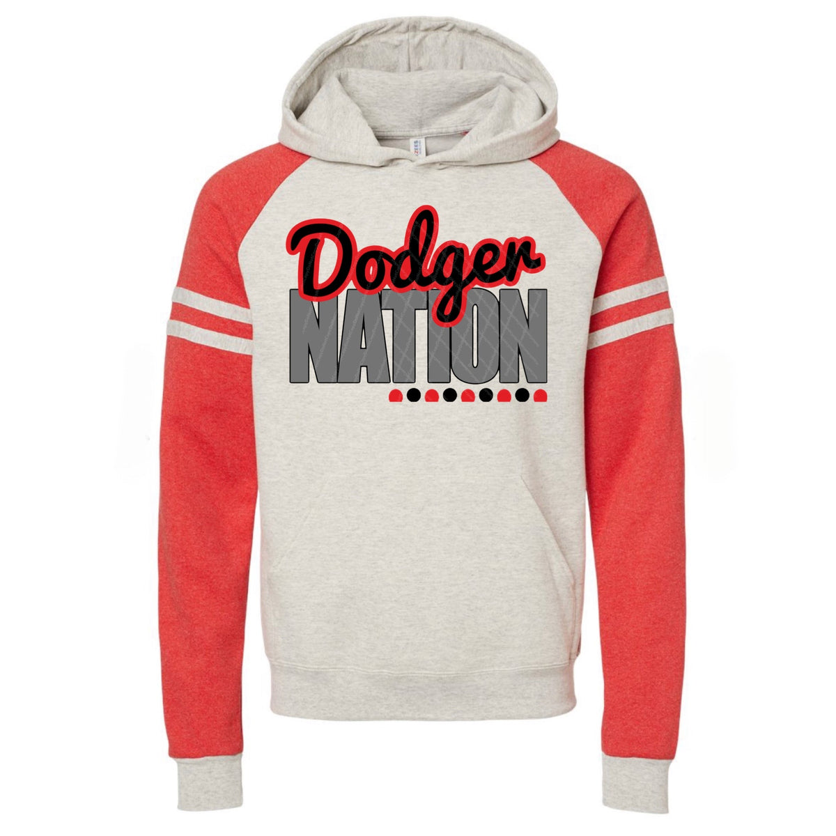 Dodger Nation w/ NO SPORT - Red & Black Text - 13 Color Options