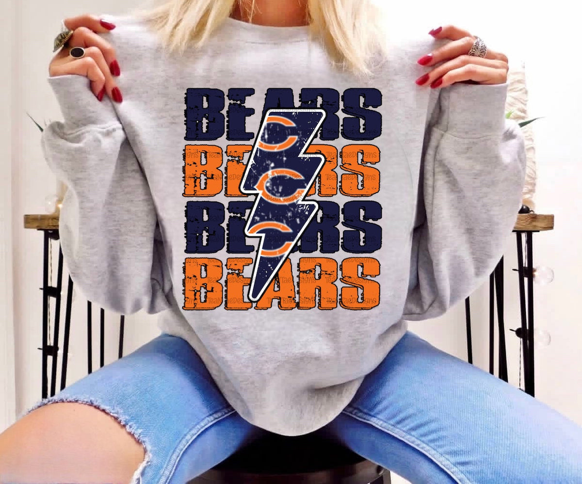 Bears Stacked w/ Lightning Bolt
