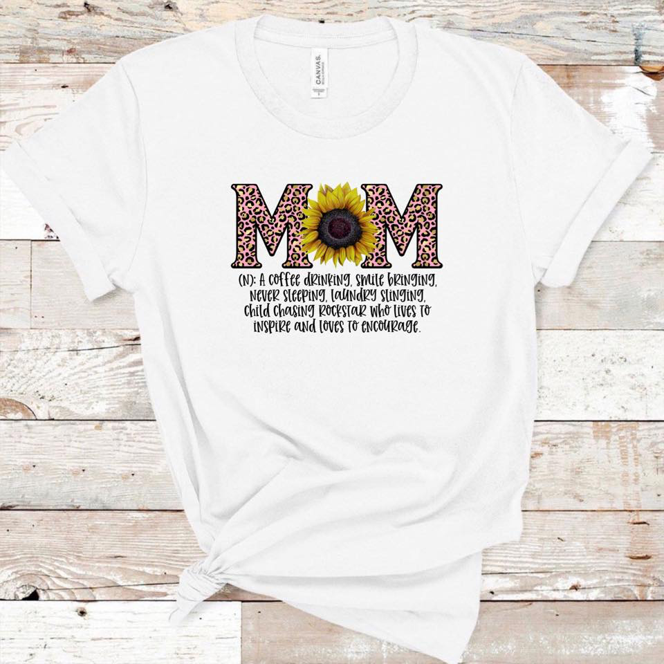 Mom Definition - w/ Sunflower and Pink Leopard