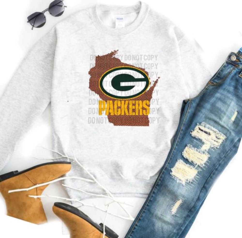 Green Bay Packers w/ Football Leather Wisconsin