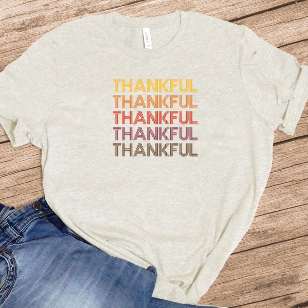 Multi Color Thankful - 5 Color
