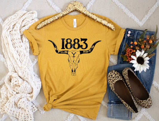 1883 - Y - Skull - Black Ink