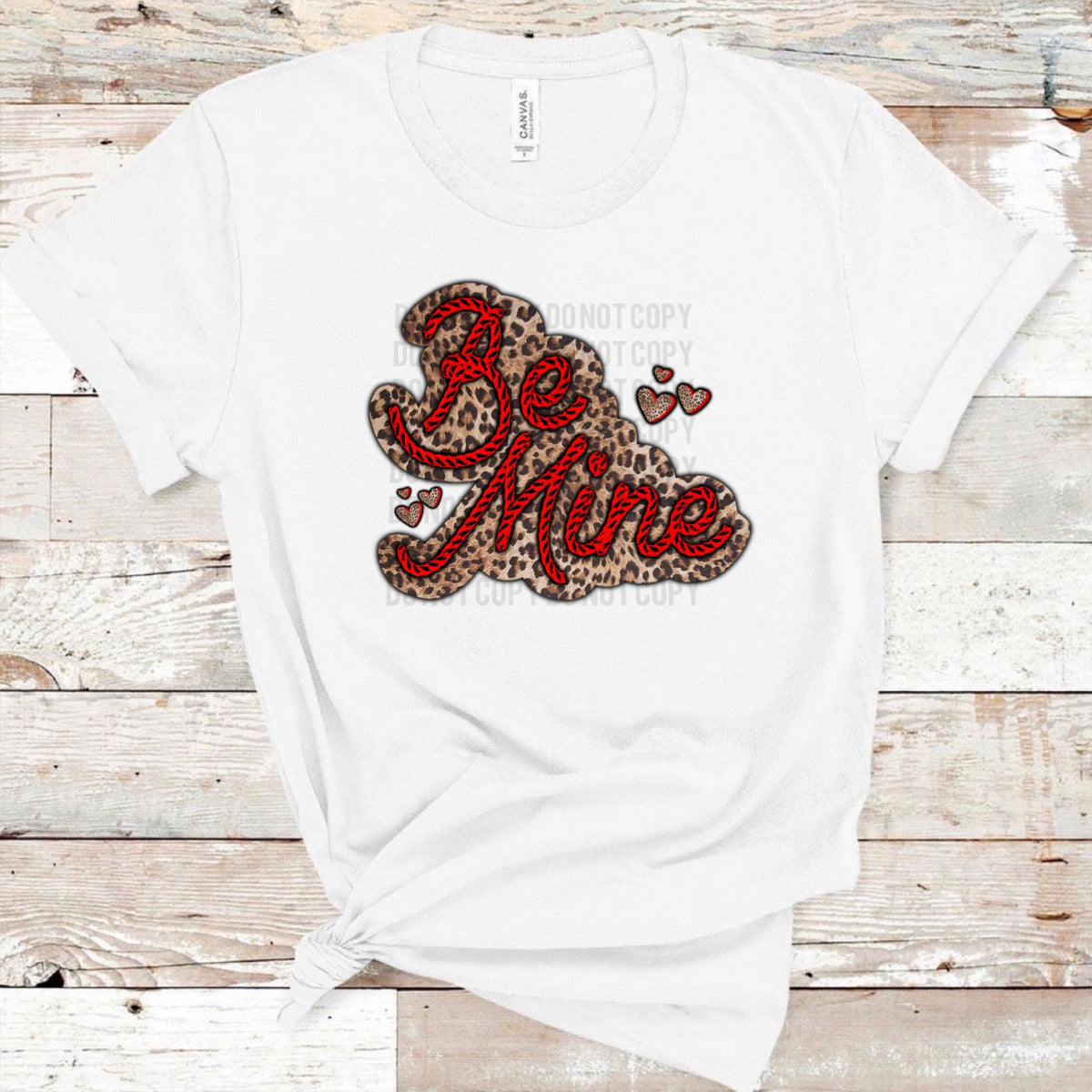 Be Mine - Western Rope & Leopard & Heart Accent