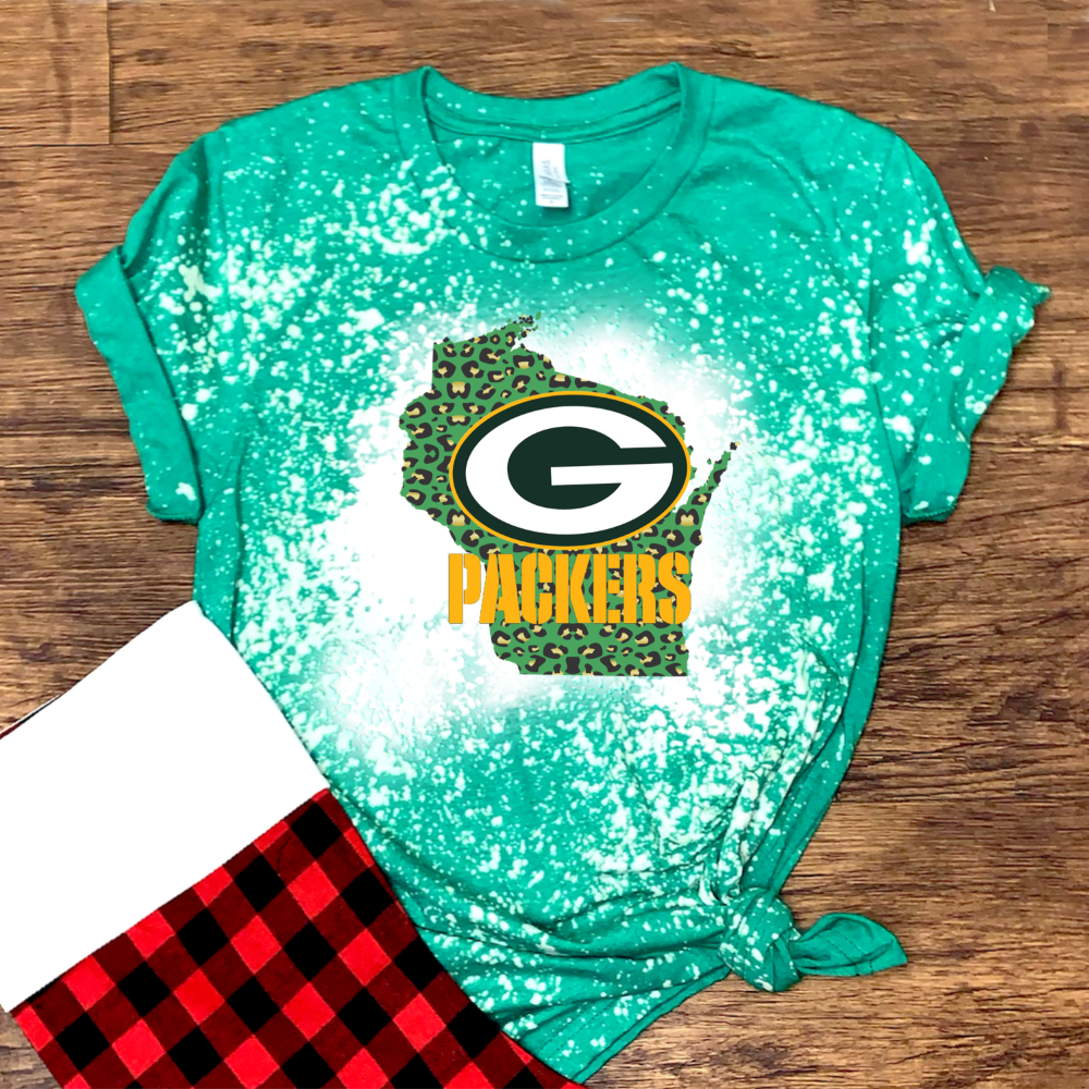 Green Bay Packers w/ Green Leopard - Design 2
