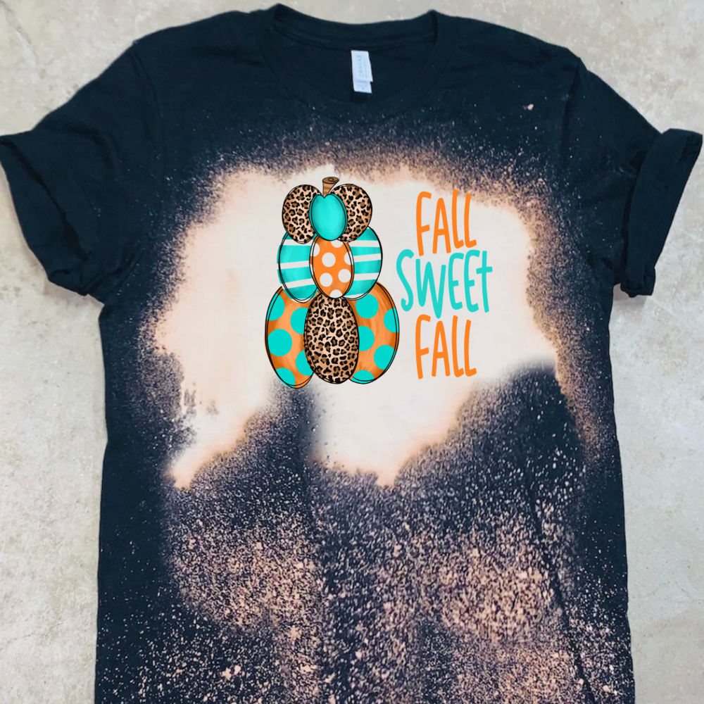 Fall Sweet Fall - Teal Burnt Orange & Leopard Pumpkins