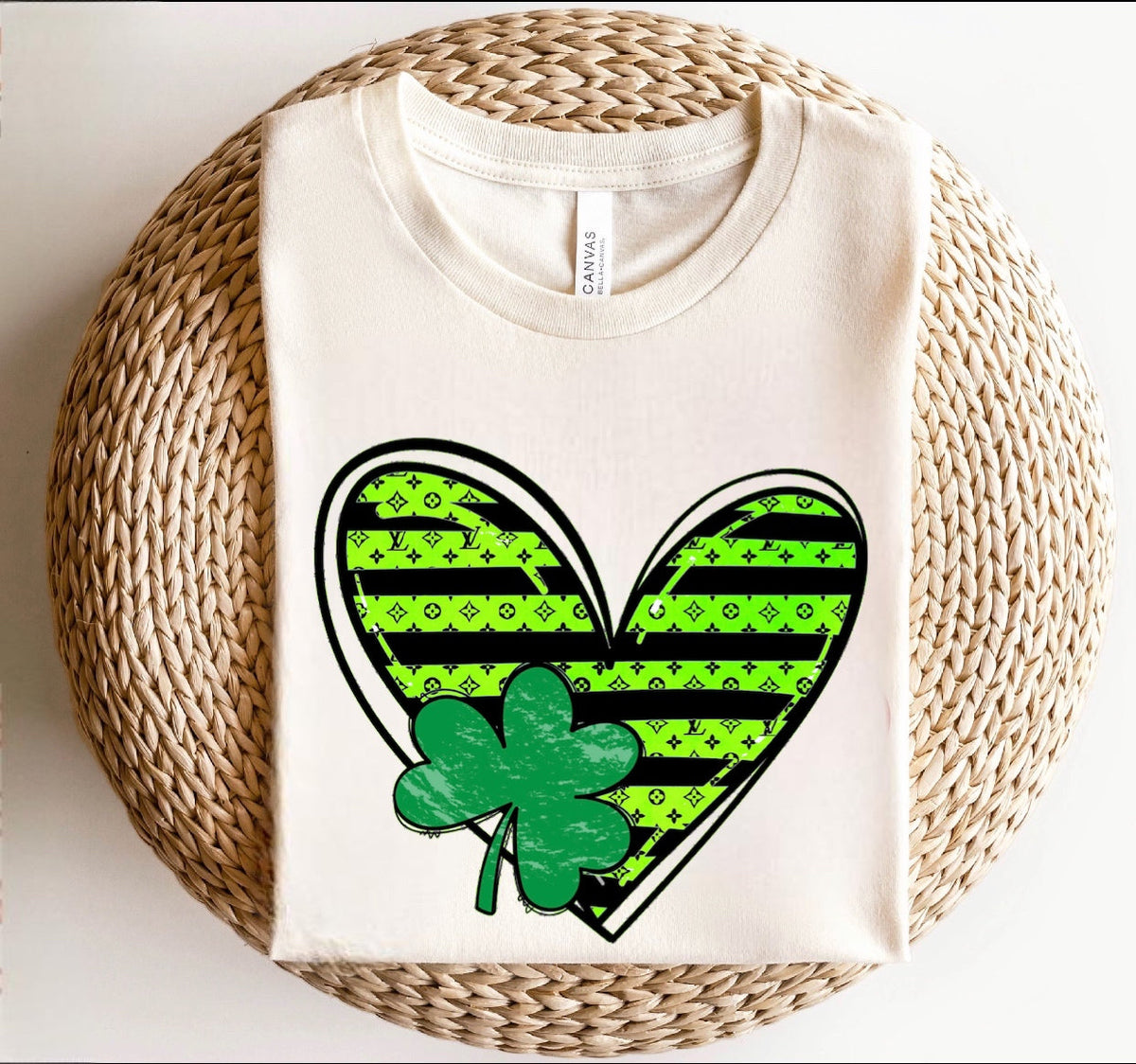 Bougie Green Heart & Clover