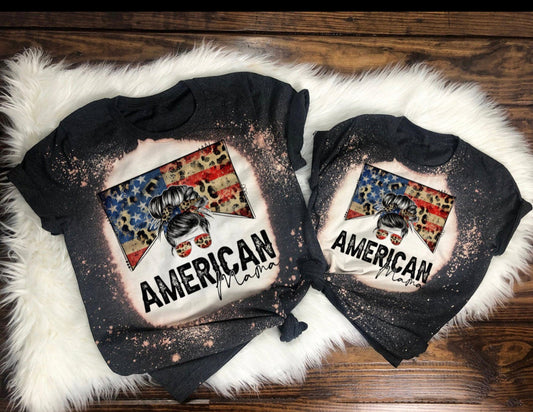 American Mama / Mini - American Flag & Leopard Print - 11 Style Options