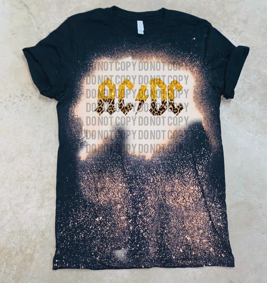 AC/DC w/ Gold Glitter & Leopard