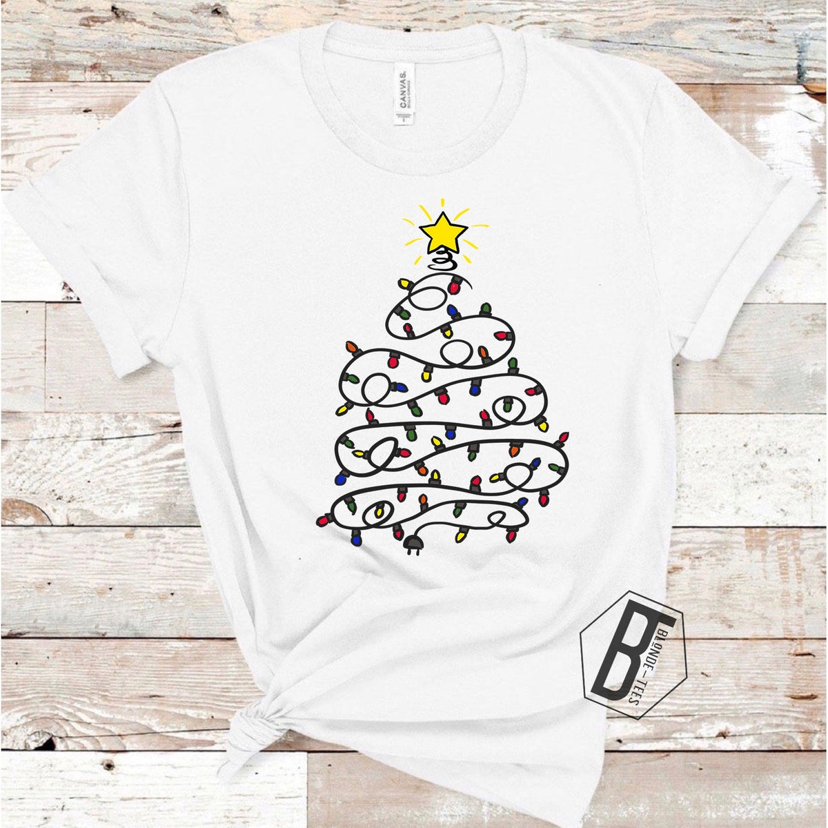 Be The Light Christmas Tree - White
